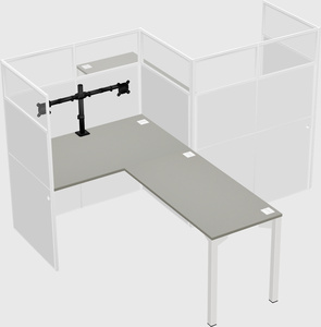 L-shape cubicles