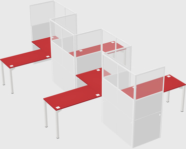 Rectangular cubicles
