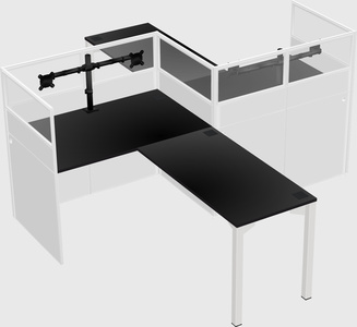 L-shape cubicles