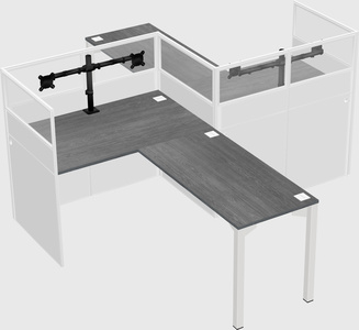 L-shape cubicles