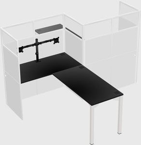 L-shape cubicles