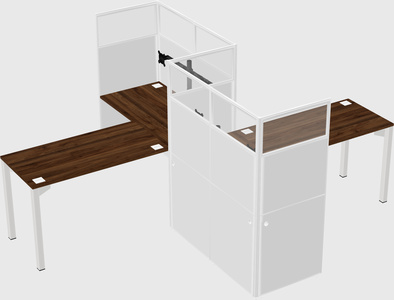 L-shape cubicles