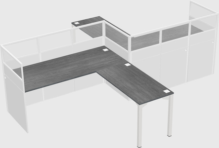 L-shape cubicles