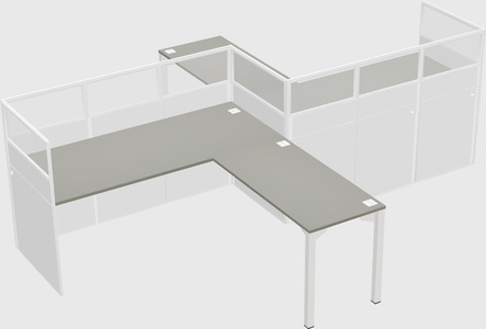 L-shape cubicles