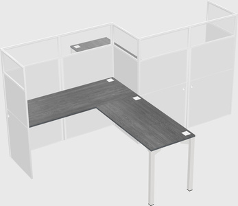 L-shape cubicles