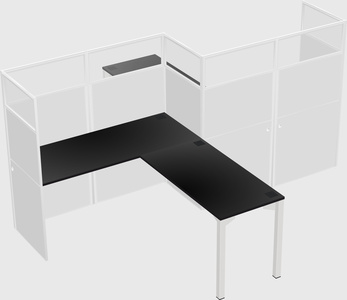 L-shape cubicles