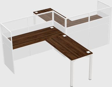 L-shape cubicles
