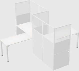L-shape cubicles