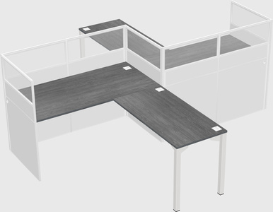 L-shape cubicles