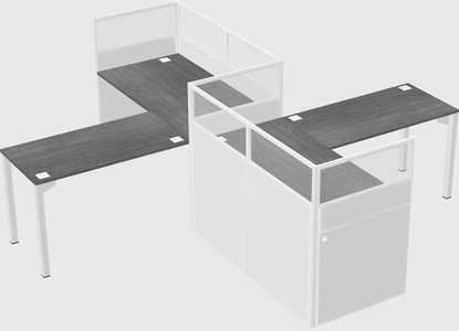 L-shape cubicles