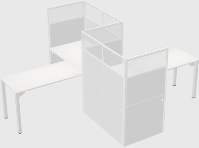 L-shape cubicles