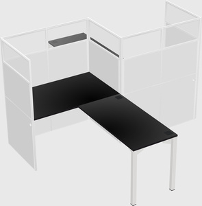 L-shape cubicles