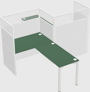 L-shape cubicles