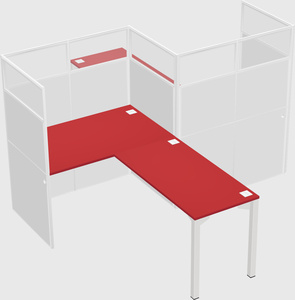 L-shape cubicles