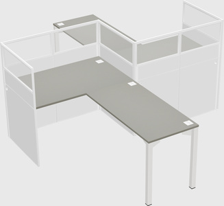 L-shape cubicles