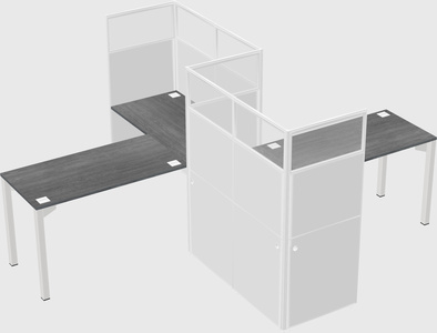 L-shape cubicles
