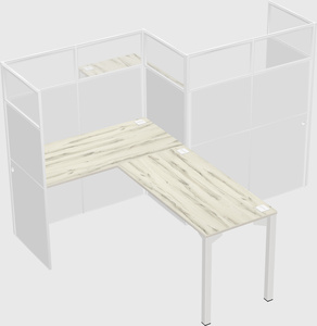 L-shape cubicles