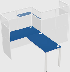 L-shape cubicles