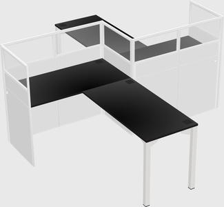 L-shape cubicles
