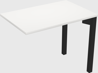 Desk return - metal base - wooden & panel systems