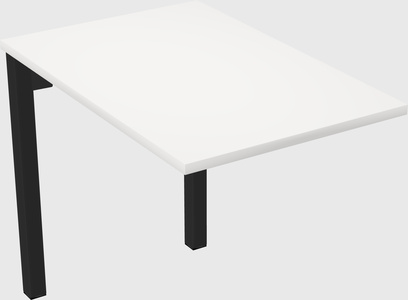 Desk return - metal base - wooden & panel systems