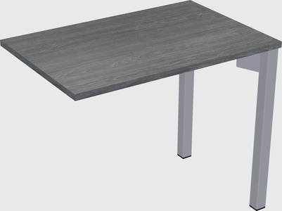 Desk return - metal base - wooden & panel systems