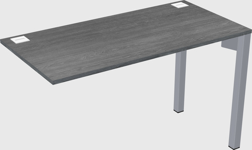Desk return - metal base - wooden & panel systems