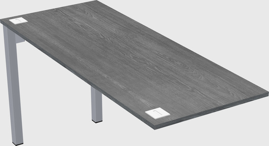 Desk return - metal base - wooden & panel systems