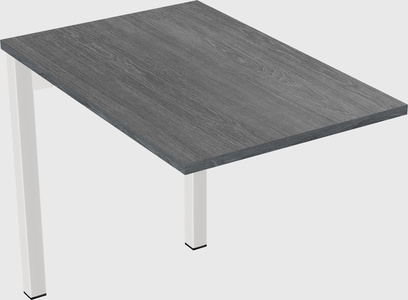 Desk return - metal base - wooden & panel systems