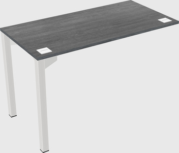 Retour de bureau - base en métal - systèmes en bois et panneaux
