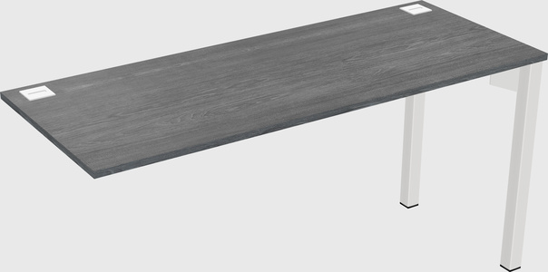 Desk return - metal base - wooden & panel systems