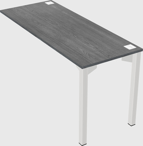 Retour de bureau - base en métal - systèmes en bois et panneaux
