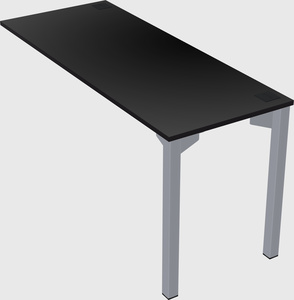 Desk return - metal base - wooden & panel systems
