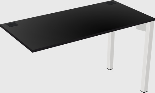 Desk return - metal base - wooden & panel systems