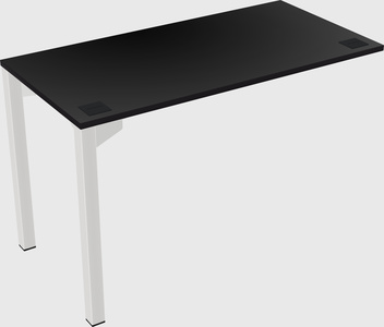 Desk return - metal base - wooden & panel systems