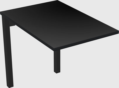 Desk return - metal base - wooden & panel systems