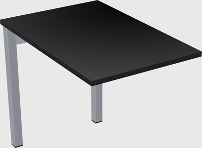 Desk return - metal base - wooden & panel systems