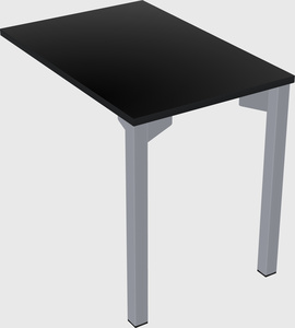 Desk return - metal base - wooden & panel systems