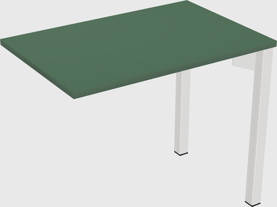 Desk return - metal base - wooden & panel systems