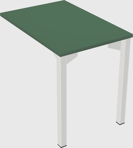 Desk return - metal base - wooden & panel systems