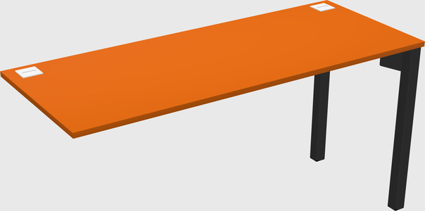 Desk return - metal base - wooden & panel systems