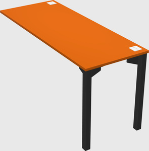 Desk return - metal base - wooden & panel systems