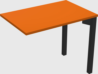 Desk return - metal base - wooden & panel systems