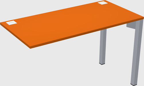 Desk return - metal base - wooden & panel systems
