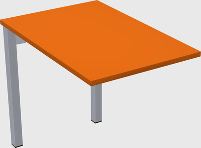 Desk return - metal base - wooden & panel systems
