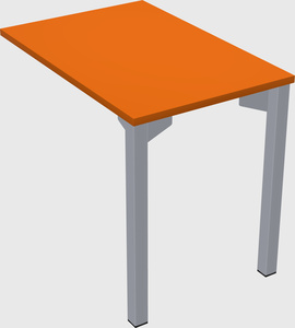 Desk return - metal base - wooden & panel systems