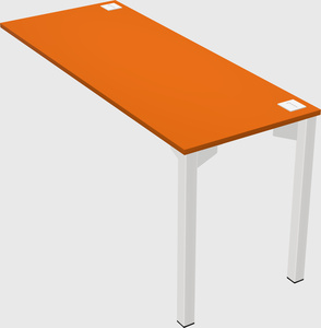Desk return - metal base - wooden & panel systems