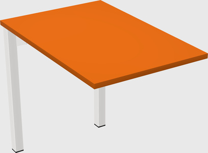 Desk return - metal base - wooden & panel systems