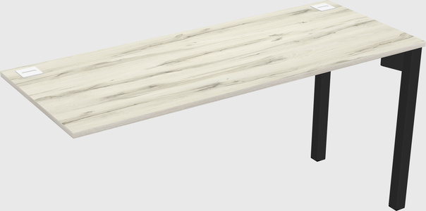 Desk return - metal base - wooden & panel systems