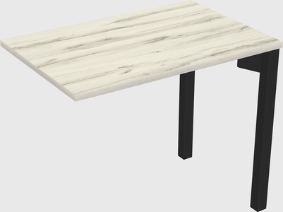 Desk return - metal base - wooden & panel systems